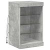 vidaXL Sideboard with LED Lights Concrete Grey 41x37x67 cm