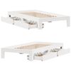 vidaXL Bed Frame without Mattress White 90x200 cm Solid Wood Pine