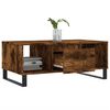 vidaXL Coffee Table Smoked Oak 90x50x36.5 cm Engineered Wood