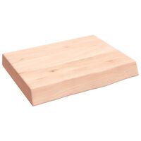 vidaXL Bathroom Countertop 40x30x(2-6) cm Untreated Solid Wood