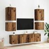 vidaXL TV Wall Cabinet Old Wood 40.5 x 30 x 40 cm Engineered Wood