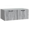 vidaXL Wall-Mounted TV Cabinet Grey Sonoma 78.5 x 41 x 30 cm