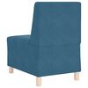 vidaXL Modular Sofa Unit Armless 3 pcs Blue 55 x 74 x 82 cm Velvet