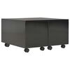 vidaXL Coffee Table | High Gloss Black | Engineered wood | Medium | Extendable