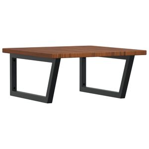 vidaXL Basin Shelf Wall Mounted Steel and Solid Wood Oak