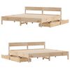vidaXL Bed Frame without Mattress 180x200 cm Super King Solid Wood Pine