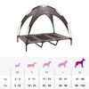 vidaXL Dog Bed Folding Manual Brown 122 x 93 x 106.5 cm Steel