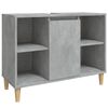 vidaXL 2 Piece Bathroom Furniture Set Concrete Grey Engineered Wood