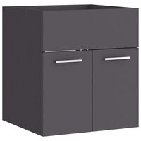 vidaXL Sink Cabinet Grey 41x38.5x46 cm Engineered Wood