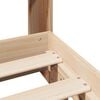 vidaXL Bed Frame without Mattress 150x200 cm King Size Solid Wood Pine