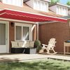 vidaXL Awning Valance Red 430 x 20 cm Canvas