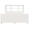 vidaXL Bookcase Bed without Mattress White 140x190 cm Solid Wood