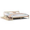 vidaXL Bed Frame without Mattress 180x200 cm Super King Solid Wood Pine