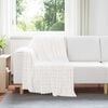 vidaXL Throw Blanket White 150 x 130 cm Fleece