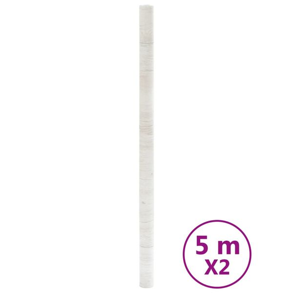 vidaXL Furniture Stickers Self-Adhesive Wooden Look 90x500 cm PVC