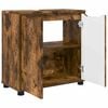 vidaXL Bathroom Basin Cabinet with Shelf Smoked Oak 60 x 30 x 60 cm