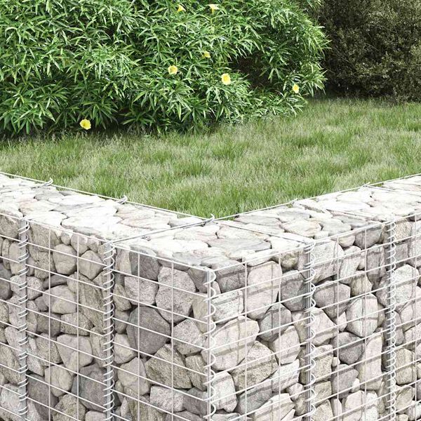 vidaXL Gabion Raised Beds 4 pcs 30x30x50/100/150/200 cm Iron
