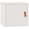 vidaXL Wall Cabinet White 31.5x30x30 cm Solid Wood Pine