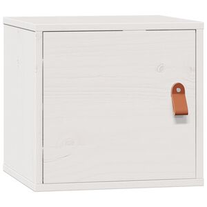 vidaXL Wall Cabinet White 31.5x30x30 cm Solid Wood Pine