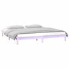 vidaXL LED Bed Frame without Mattress 180x200 cm Super King Solid Wood