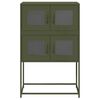 vidaXL Highboard Olive Green 68x39x107 cm Steel