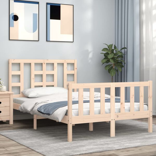 vidaXL Bed Frame without Mattress 120x200 cm Solid Wood Pine