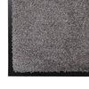 vidaXL Door Mat Light Grey 60 x 40 x 1.2 cm Teddy Fabric