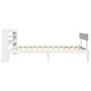 vidaXL Bed Frame without Mattress White 75x190 cm Small Single Solid Wood Pine