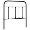vidaXL Metal Headboard Black 80 cm