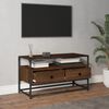 vidaXL TV Cabinet Brown Oak 80x35x45 cm Engineered Wood