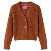 vidaXL Kids' Cardigan Knitted Cognac 92