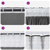 vidaXL Velvet Curtains with Curtains 2 pcs Grey 140 x 140 cm Velvet