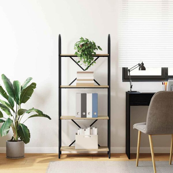 vidaXL Bookshelf Sonoma Oak 60 x 30 x 146 cm Engineered wood