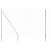vidaXL Chainlink Fence with Spikes 10 x 1.6 m Galvanised Steel Silver