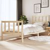 vidaXL Bed Frame without Mattress Solid Wood 90x200 cm (810067+814124)