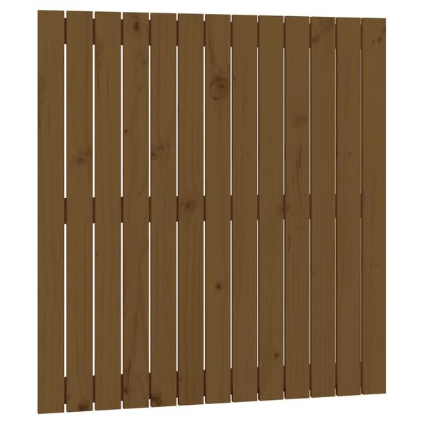 vidaXL Wall Headboard Honey Brown 82.5x3x90 cm Solid Wood Pine
