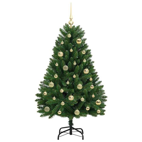 vidaXL Artificial Christmas Tree Green 120 cm PVC and Metal