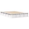 vidaXL Bed Frame White 120 x 190 cm Solid Pine Wood