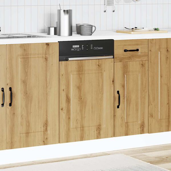 vidaXL Dishwasher Panel&nbsp;Kalmar&nbsp;Artisan Oak 45x1.5x67 cm Engineered Wood