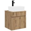 vidaXL Wall-mounted Sink Vanity Artisan Oak 49 x 41 x 63 cm