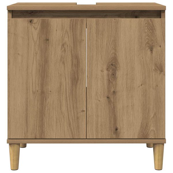 vidaXL Sink Cabinet Artisan Oak 58x33x60 cm Engineered Wood