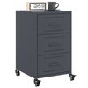 vidaXL Bedside Cabinet Anthracite 36x39x59 cm Steel