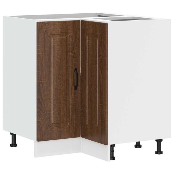 vidaXL Kitchen Corner Base Cabinet Kalmar Brown Oak Engineered Wood