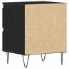 vidaXL Bedside Cabinet 2 pcs Black oak 40 x 35 x 50 cm Engineered wood