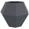vidaXL Planter 2 pcs Anthracite 100 x 100 x 80 cm Steel