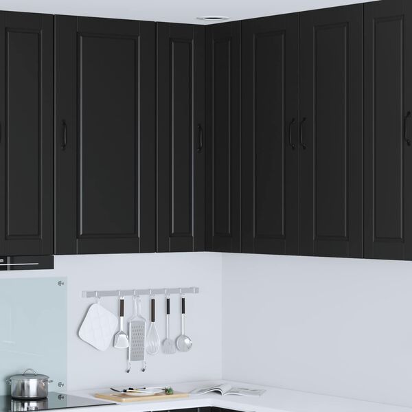 vidaXL Kitchen Cabinet Black 57 x 57 x 100 cm Engineered Wood