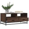 vidaXL Coffee Table Brown Oak 100x50x45 cm Engineered Wood and Metal