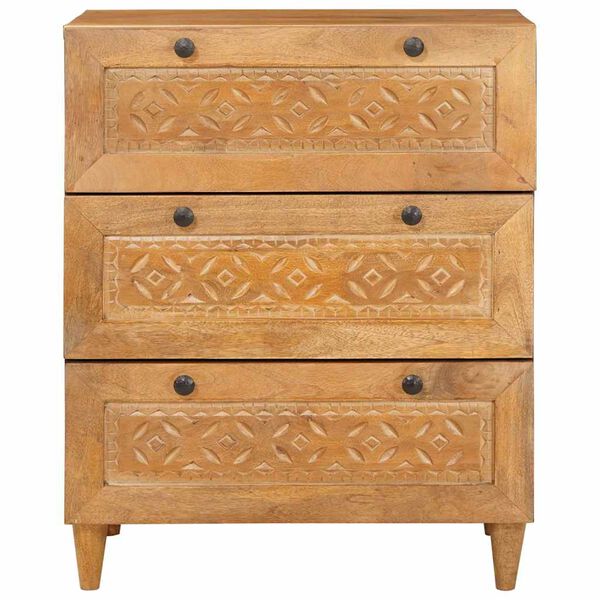 vidaXL Sideboard Light brown 60 x 33 x 75 cm Solid mango wood