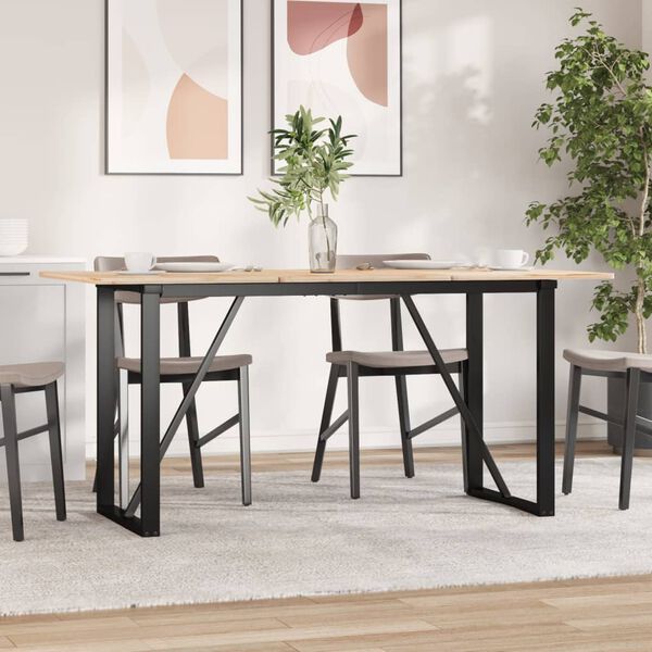vidaXL Dining Table Legs O-Frame 120x60x73 cm Steel
