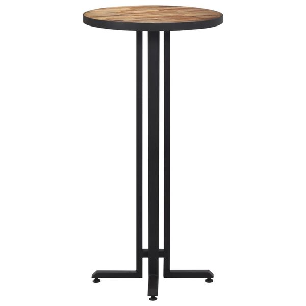 vidaXL Bar Table Round &Oslash;55x110 cm Solid Reclaimed Teak